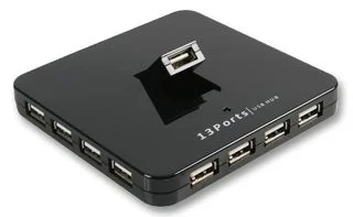 מפצל USB 2.0 אקטיבי עם 13 יציאות - PRO SIGNAL USB2-3013HUB