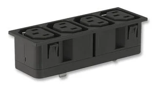 יחידת חלוקת חשמל - 4 יציאות IEC C13 - 15A 250V - חיבור קבוע