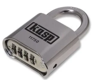 מנעול 4 ספרות (קומבינציה) מקצועי - KASP SECURITY - 50MM