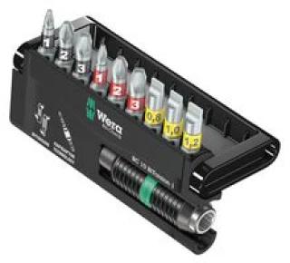סט ביטים מקצועי - 9 יחידות - WERA 8700-9/BTZ