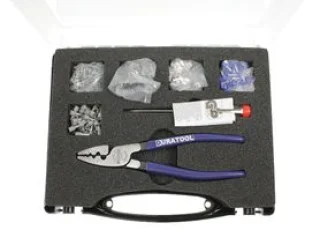 קיט לוחץ עם סופיות עגולות - DURATOOL - 0.25MM² - 16.0MM²