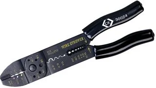 לוחץ נעלי כבל מקצועי משולב עם מסיר בידוד - CK TOOLS 430024