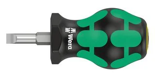 מברג בולדוג שטוח - WERA 335 STUBBY 5.5MM X 25MM