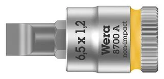 ביט שטוח 6.5MM X 1.2MM למפתח ''1/4 - WERA ZYKLOP 8700