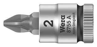 ביט פוזידרייב PZ2 למפתח ''1/4 - WERA ZYKLOP 8755