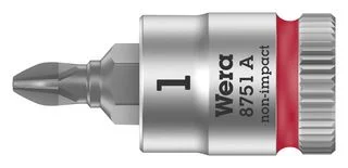 ביט פיליפס PH1 למפתח ''1/4 - WERA ZYKLOP 8751