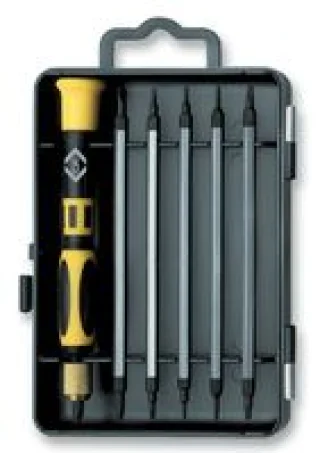 ידית מברג לאלקטרוניקה עם סט 6 ביטים - CK TOOLS T4896