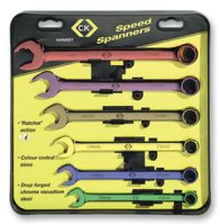 סט מפתחות רינג / פתוח רצ'ט מילימטרי - 6 יחידות - CK TOOLS T4345
