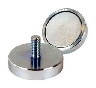 מגנט - NEO SHALLOW POT EXT THREAD - 25MM X 7MM