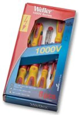 סט מברגים מבודדים (פיליפס+שטוח) - 8 יחידות - WELLER SD8SET