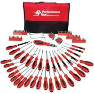 סט מברגים וביטים איכותי - 100 יחידות - PERFORMANCE TOOL W1721