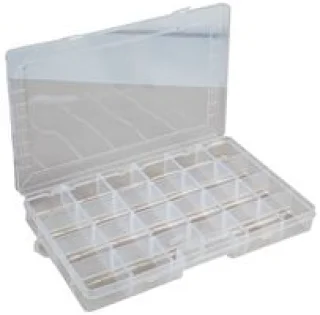 קופסת אחסון לרכיבים 24 תאים 382X235X48MM