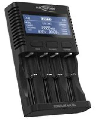 מטען לסוללות ANSMANN POWERLINE 4 ULTRA - LI-ION / NiMH