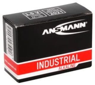 10 סוללות אלקליין תעשיות - ANSMANN - AA 1.5V