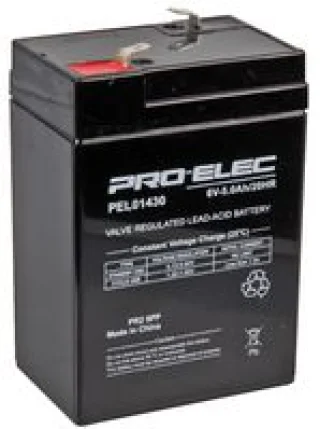 מצבר עופרת נטען - PRO ELEC ES6-5 - 6V 5AH