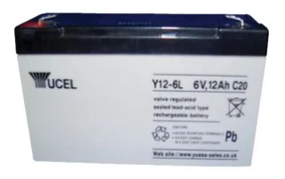 מצבר עופרת נטען - YUCEL Y12-6 - 6V 12AH