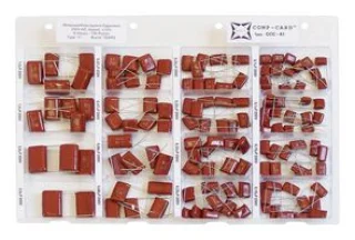 קיט קבלים פוליאסטר - 8 ערכים - 135 יחידות - NOVA CCC-61