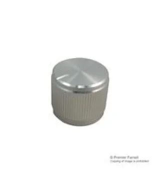 כפתור אלומיניום כסוף - 19MM
