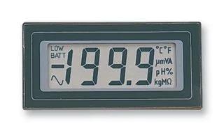 מד תצוגה (פנל מטר) דיגיטלי - 3.5 ספרות - 15MM - NEGATIVE RAIL