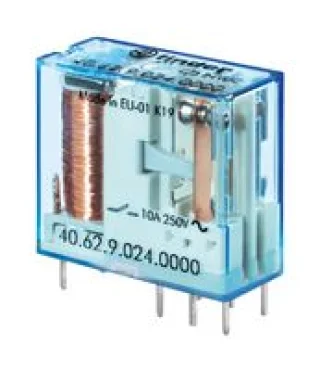 ממסר כוח DPDT 24VDC 10A - Through Hole