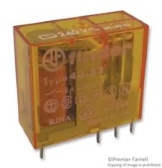 ממסר אלקטרוני למעגל מודפס - 240VAC 2C/O 8A