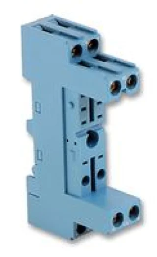 בסיס לממסר 10A 250V - 5 פינים - לתלייה על פס DIN - חיבור בורג