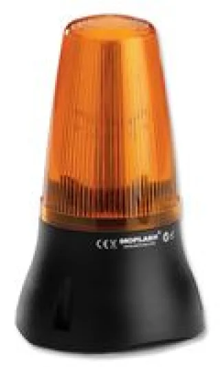 מנורת התראה כתומה עם זמזם - LED , 230VAC , D/F , 90DB