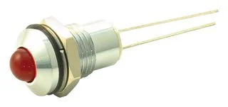 מחוון LED לפנל - אדום - 2VDC - 8mm - IP67