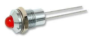 נורת לד 5 מ''מ אדומה עם תושבת לפנל