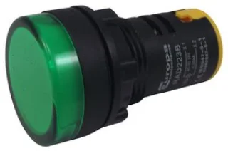 נורת לד 29 מ''מ לפנל - עדשה ירוקה - 24V