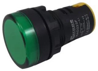 נורת לד 29 מ''מ לפנל - עדשה ירוקה - 110V