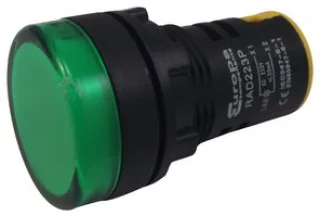נורת לד 29 מ''מ לפנל - עדשה ירוקה - 230V