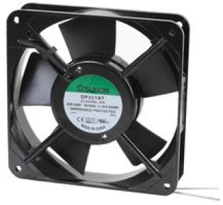 מאוורר צירי AC - 220V-240V, מרובע 120mm x 25mm, מיסב כדורי, 80 CFM