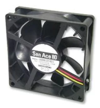 מאוורר צירי DC 24V 80mm - 29.3CFM - מרובע