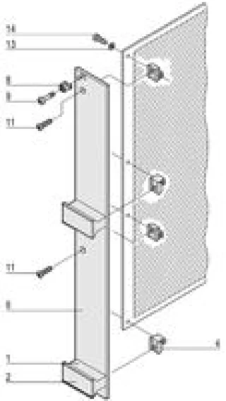 פנל קדמי למארז 19 אינץ' - 266.7MM X 40.64MM - 6U