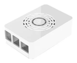 קופסת זיווד - RASPBERRY PI 4 PREMIUM POWER CASE - WHITE
