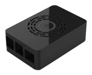 קופסת זיווד - RASPBERRY PI 4 PREMIUM POWER CASE - BLACK