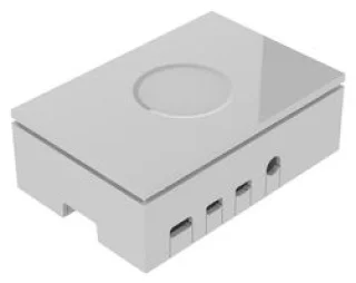 קופסת זיווד - RASPBERRY PI 4 PREMIUM CASE - WHITE