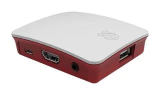 קופסת זיווד PI-CASE עבור +RASPBERRY PI 3 A - אדום / לבן