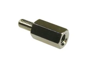 ספייסר - פליז M3 4-40 UNC - משושה זכר-נקבה 10 מ
