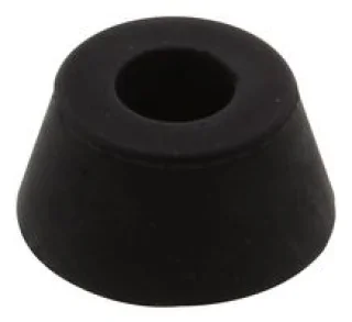 רגליות גומי שחורות עם חור לבורג - 19X11 מ''מ - 100 יחידות