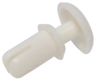ניטים לבנים מפלסטיק - קוטר חור 3.7MM , עובי פנל 1.2MM ~ 2.1MM