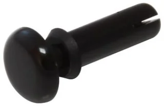 ניטים שחורים מפלסטיק - קוטר חור 6.2MM , עובי פנל 3.5MM ~ 5.5MM
