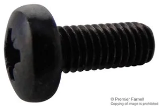 ברגים מפלדה מושחרת - ראש עגול - פיליפס - M5 X 12MM