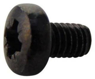 ברגים מפלדה מושחרת - ראש עגול - פיליפס - M4 X 6MM