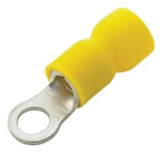 נעל כבל טבעת 5MM - צהוב - 100 יחידות