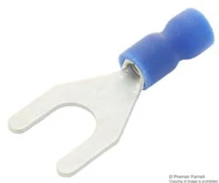 נעל כבל מזלג 3.2MM - כחול - 100 יחידות