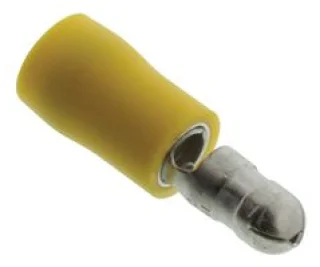 נעל כבל כדור זכר 5MM - צהוב - 100 יחידות