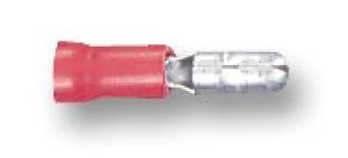 נעל כבל כדור זכר 4MM - אדום - 100 יחידות