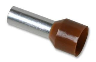 סופיות מבודדות לכבל 10.0MM² - חום - 100 יחידות